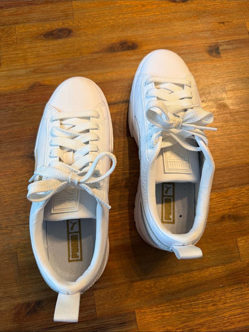 Puma White Low-Top Kids' Sneakers